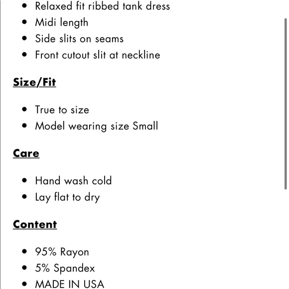 LNA revolve easy rib tank dress olive khaki large - Picture 8 of 8